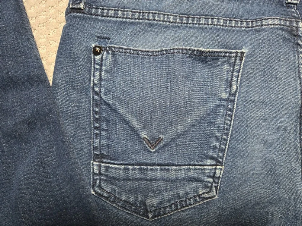Hudson Brand Blake Slim Straight Blue Jeans Men’s 36 ~ RN 107906 Made in the USA